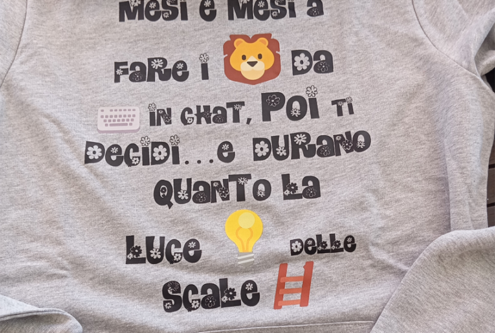 Felpa Leoni da Tastiera